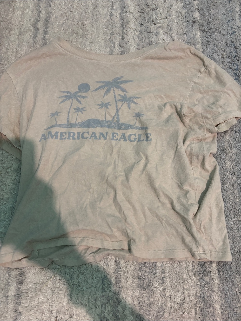 American Eagle Outfitters Light Pink Short Sleeve Graphic Tee